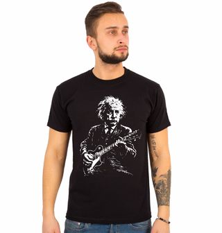 Obrázek 1 produktu Pánské tričko Albert Einstein s Elektrickou Kytarou