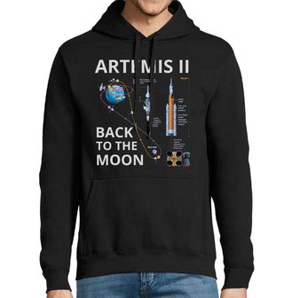 Obrázek 1 produktu Pánská mikina Vesmírná mise Artemis II Back to the Moon