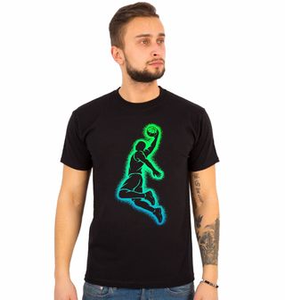 Obrázek 1 produktu Pánské tričko Neonový Basketbalista