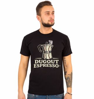 Obrázek 1 produktu Pánské tričko Baseballové Espresso ze Střídačky Dugout Espresso