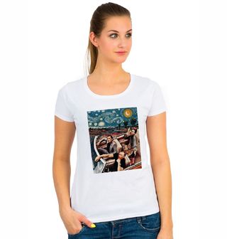 Obrázek 1 produktu Dámské tričko Umělecká jízda Vincent van Gogh, Salvador Dalí a Frida Kahlo
