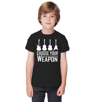 Obrázek 1 produktu Dětské tričko Vyber si svou Kytaru Choose Your Weapon