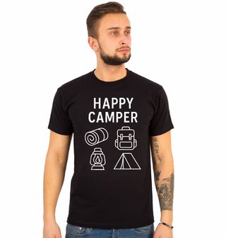 Obrázek 1 produktu Pánské tričko Milovník Kempování Happy Camper