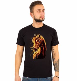 Obrázek 1 produktu Pánské tričko Elegantní Ohnivý Kůň