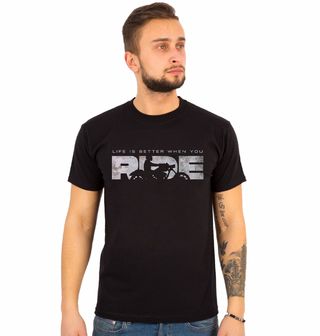 Obrázek 1 produktu Pánské tričko Život je lepší, když jezdíš Life Is Better When You Ride