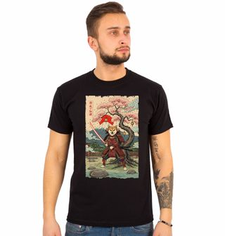 Obrázek 1 produktu Pánské tričko Samuraj Shiba-Inu Strážce hory Fudži