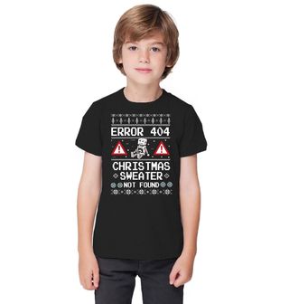 Obrázek 1 produktu Dětské tričko Chyba 404 Vánoční svetr nenalezen Ugly Sweater