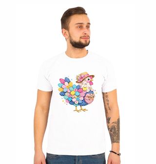 Obrázek 1 produktu Pánské tričko Květinová Sešívaná Slepice