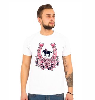 Obrázek 1 produktu Pánské tričko Růžová Podkova Štěstí
