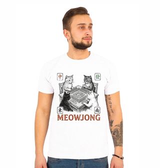 Obrázek 1 produktu Pánské tričko Kočičí mistři Meowjongu