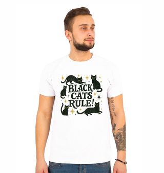 Obrázek 1 produktu Pánské tričko Černé Kočky Vládnou Black Cats Rule
