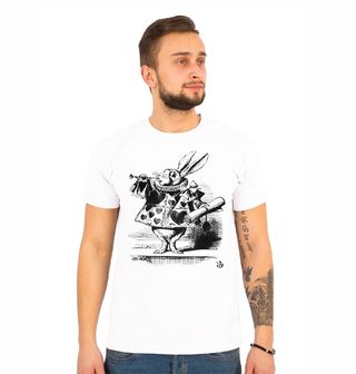 Obrázek 1 produktu Pánské tričko Bílý Králík Alenka v říši divů