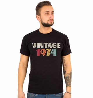 Obrázek 1 produktu Pánské tričko Barevný Vintage 1974