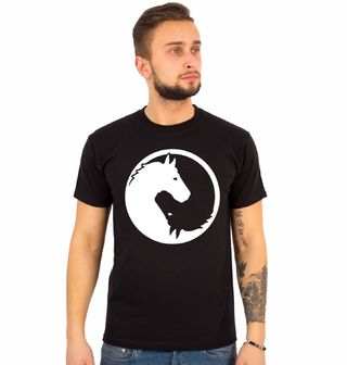 Obrázek 1 produktu Pánské tričko Jin a Jang koně (Velikost: XL)