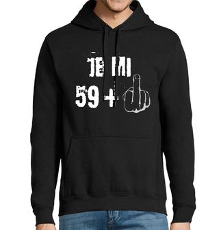 Obrázek 1 produktu Pánská mikina Je mi 59 + 1 Prostředníček Šedesátiny