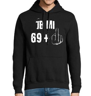 Obrázek 1 produktu Pánská mikina Je mi 69 + 1 Prostředníček Sedmdesátiny