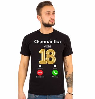 Obrázek 1 produktu Pánské tričko Osmnáctka volá Phone Call