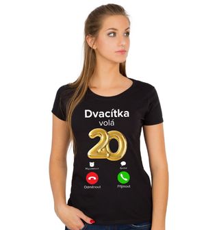 Obrázek 1 produktu Dámské tričko Dvacítka volá Phone Call