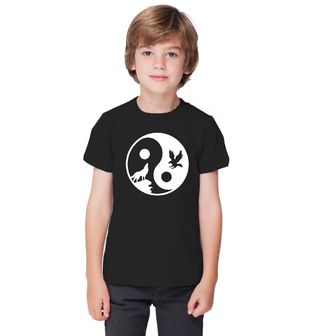 Obrázek 1 produktu Dětské tričko Jin a Jang vlk, orel a měsíc