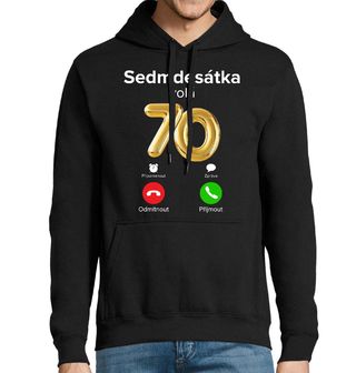 Obrázek 1 produktu Pánská mikina Sedmdesátka volá Phone Call