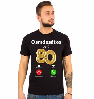 Obrázek 1 produktu Pánské tričko Osmdesátka volá Phone Call