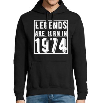 Obrázek 1 produktu Pánská mikina Legendy se rodí 1974 Legends are born in 1974
