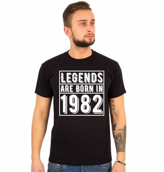 Obrázek 1 produktu Pánské tričko Legendy se rodí 1982 Legends are born in 1982