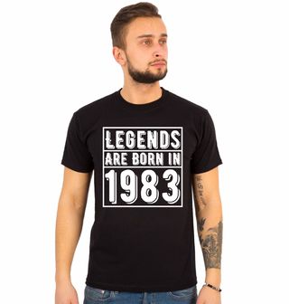 Obrázek 1 produktu Pánské tričko Legendy se rodí 1983 Legends are born in 1983