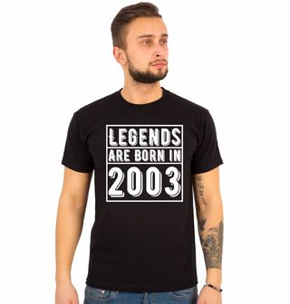 Obrázek 1 produktu Pánské tričko Legendy se rodí 2003 Legends are born in 2003