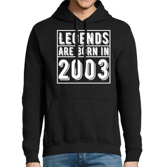 Obrázek 1 produktu Pánská mikina Legendy se rodí 2003 Legends are born in 2003
