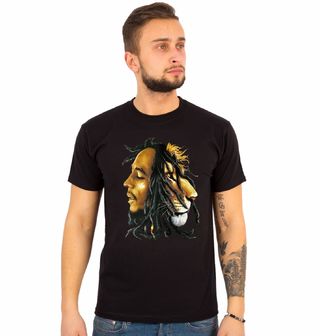 Obrázek 1 produktu Pánské tričko Bob Marley a Lev (Velikost: 4XL)