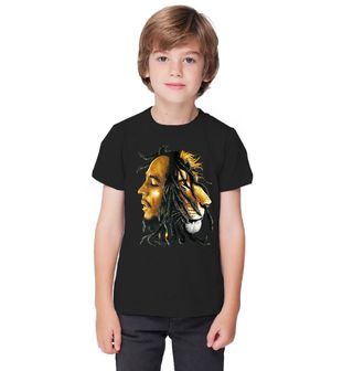 Obrázek 1 produktu Dětské tričko Bob Marley a Lev (Velikost: 9-11 (130/140cm))