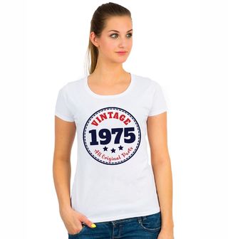 Obrázek 1 produktu Dámské tričko Ročník 1975 – Vintage All Original Parts