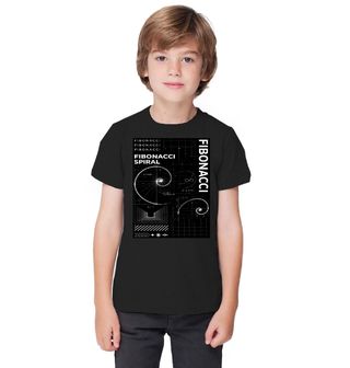Obrázek 1 produktu Dětské tričko Fibonacciho Posloupnost Fibonacci Spiral
