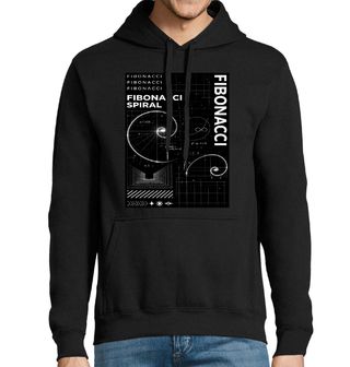 Obrázek 1 produktu Pánská mikina Fibonacciho Posloupnost Fibonacci Spiral