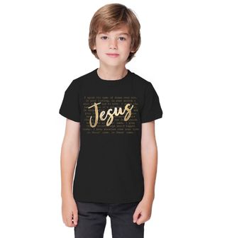 Obrázek 1 produktu Dětské tričko Zlatý Nápis Ježíš Jesus