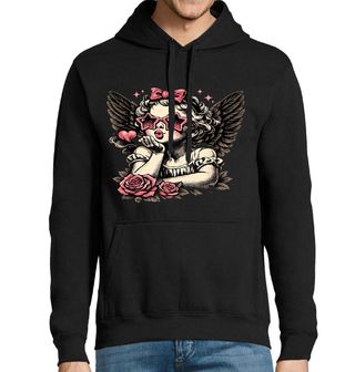 Obrázek 1 produktu Pánská mikina Růžový Anděl Lásky Cupid