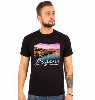 Obrázek 1 produktu Pánské tričko Nádherné Lugano ve Švýcarsku Lugano Switzerland