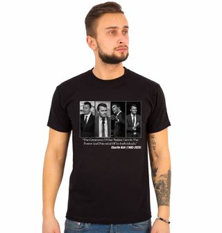 Obrázek 1 produktu Pánské tričko Charlie Kirk Síla Národa