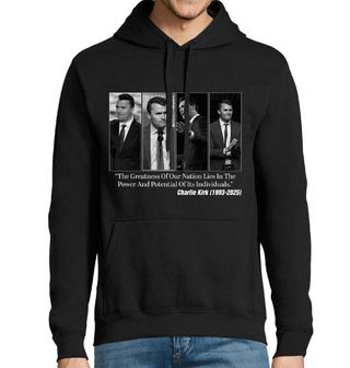 Obrázek 1 produktu Pánská mikina Charlie Kirk Síla Národa