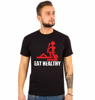 Obrázek 1 produktu Pánské tričko Jez Zdravě Eat Healthy