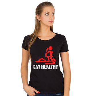 Obrázek 1 produktu Dámské tričko Jez Zdravě Eat Healthy