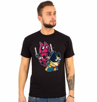 Obrázek 1 produktu Pánské tričko Ninja Duo v Akci Deadpool a Wolverine