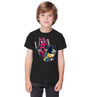 Obrázek 1 produktu Dětské tričko Ninja Duo v Akci Deadpool a Wolverine