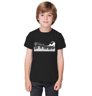 Obrázek 1 produktu Dětské tričko Kočičí Symfonie na Piano