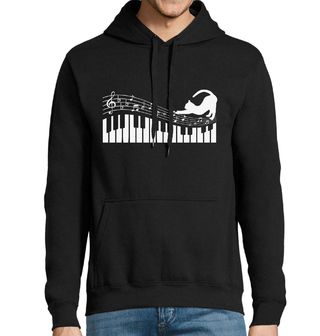 Obrázek 1 produktu Pánská mikina Kočičí Symfonie na Piano