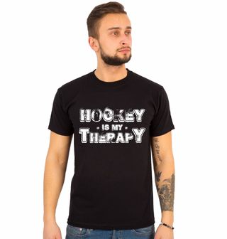 Obrázek 1 produktu Pánské tričko Hokej je moje Terapie Hockey is my Therapy