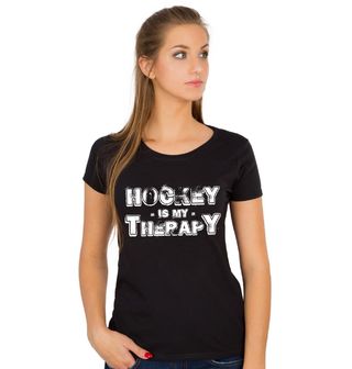 Obrázek 1 produktu Dámské tričko Hokej je moje Terapie Hockey is my Therapy