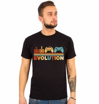 Obrázek 1 produktu Pánské tričko Evoluce Herních Ovladačů Evolution