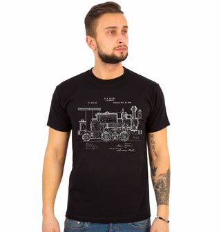 Obrázek 1 produktu Pánské tričko Patent Lokomotivy H. K. Adamse (Velikost: S)